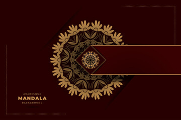 Luxury mandala background with golden arabesque pattern Arabic Islamic east style | Luxury mandala background with golden decoration Premium Vector | decorative mandala for print