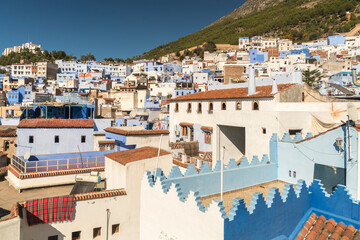 Fototapeta premium Morocco, Chefchaouen, Traditional houses