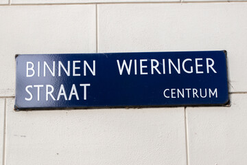 Street Sign Binnen Wieringerstraat At Amsterdam The Netherlands 8-2-2022