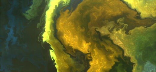 Natural luxury abstract fluid art painting in alcohol ink technique.