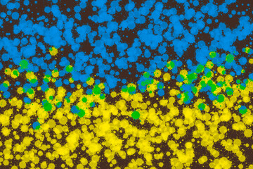 Colorful striped pattern. Wavy stylish abstract background.