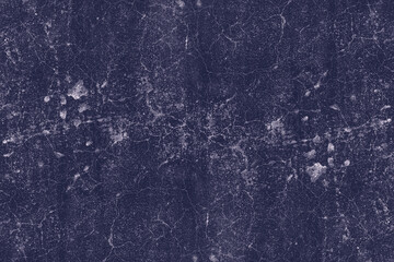 Scratches and spots on a dark purple color old concrete wall for texture