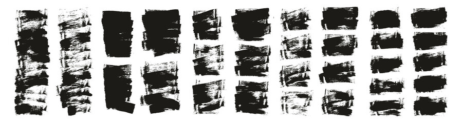 Flat Sponge Thin Artist Brush Short Background High Detail Abstract Vector Background MEGA Set 