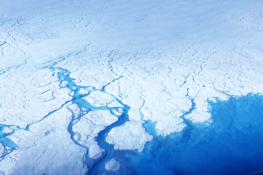 Glacier from space. Elements of this image furnished by NASA