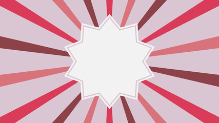 Abstract starburst background. Space for text. Vector illustration.