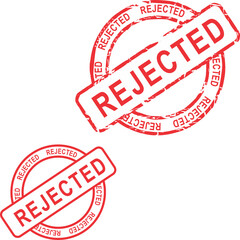 red seal stamp set collection illustration in vector format