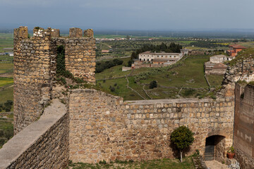 Fototapeta na wymiar Landscape from Oropesa Castle. Spain.