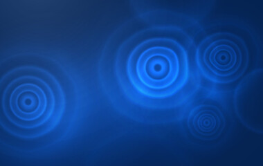 Circular touch wave in glowing futuristic style. Water ripple effect top view.Vector illustration of liquid splash from a drop