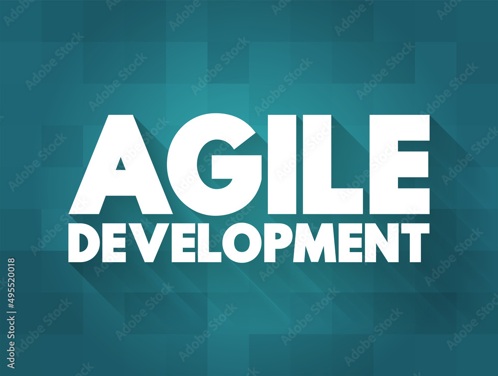 Poster agile development - any development process that is aligned with the concepts of the agile manifesto