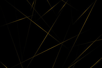 Abstract black with gold lines, triangles background modern design. Vector illustration EPS 10.