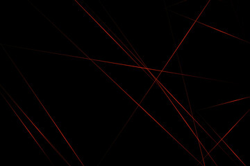 Abstract black with red lines, triangles background modern design. Vector illustration EPS 10.