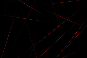 Abstract black with red lines, triangles background modern design. Vector illustration EPS 10.