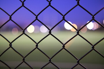 Naklejka premium link fence with wire