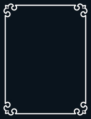 Black vector blank background or old book main page cover. Sidewalk blackboard witch chalk sign and frame border