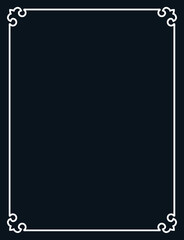 Black vector blank background or old book main page cover. Sidewalk blackboard witch chalk sign and frame border