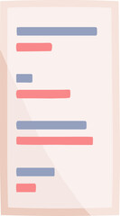 Obraz premium Paper Note Icon Cartoon Illustration