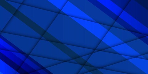 Blue background with rectangular abstract squares geometric shapes modern elements for banner