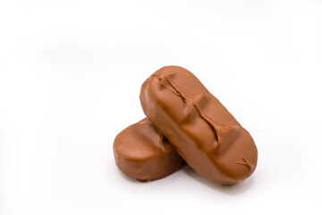 chocolate bar isolated on white background