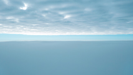 Fototapeta na wymiar View of the sky above the clouds, beautiful sky background. photo between clouds with a small gap of blue sky