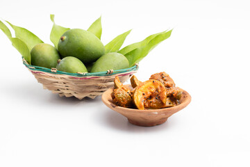 Mango Pickle Also Known As Aam Ka Achar, Aam Chunda, Maagaya, Avakaya, Urakaya, Kadumanga Achar Is...