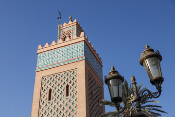 Fototapeta na wymiar Moulay el Yazid Mosque in Marrakech, Morocco