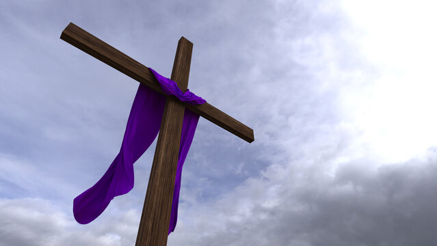 A cruz de Nosso Senhor Jesus Cristo. Quaresma &eacute; tempo de penit&ecirc;ncia