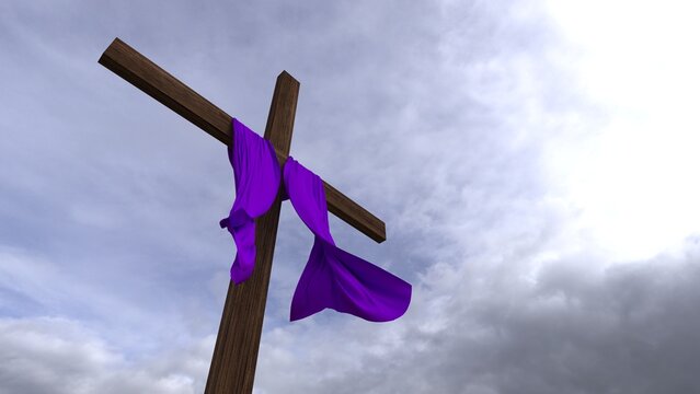 A cruz de Nosso Senhor Jesus Cristo. Quaresma &eacute; tempo de penit&ecirc;ncia