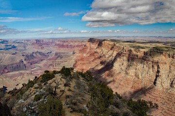 view from the rim of the grand canyon