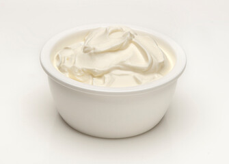 yogurt on a white background - 495533855