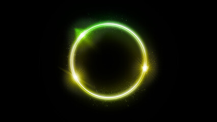 beautiful art modern neon circle 