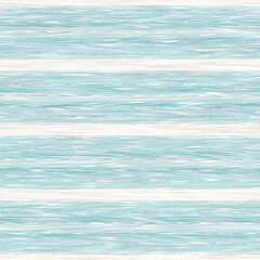 Obraz premium Space dyed coastal marl stripe texture background. Seamless jersey fabric effect repeatable swatch. Coastal marine summer style. 