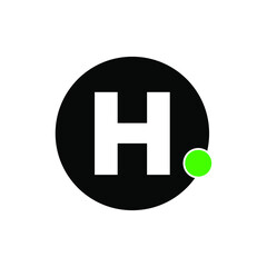 Obraz premium H company name Initial letters monogram. H letter monogram.