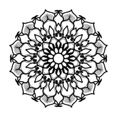 Hand drawn mandala. decoration in ethnic oriental  doodle ornament.