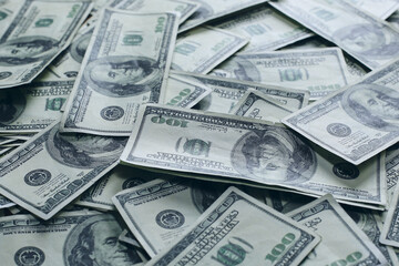 Dollar sign. American money. Cash background, us bill. Money fal