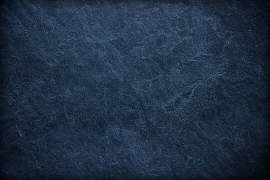 Blue texture dark slate background. Stone surface background