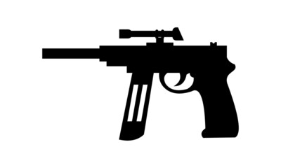 vector machine weapon gun illustration