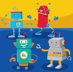 funny cartoon robots fantasy characters