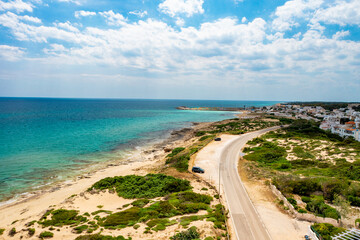 Spiaggia di Campomarino di Maruggio vista dal drone - estate 2020