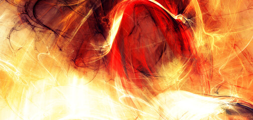 Abstract ardent red background. Fractal artwork for creative graphic design