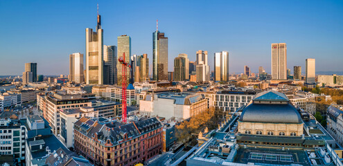 Winterpanorama Frankfurt Skyline