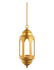 Oriental holidays decoration light lantern Ramadan kareem,lamps with golden arabian ornament,invitation for the Muslim holy month,3d illustration.