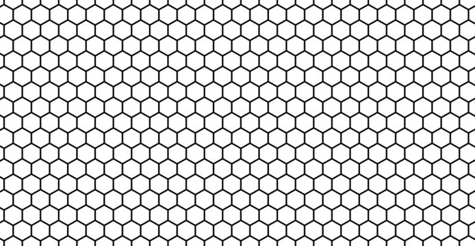 Honeycomb abstract pattern, background. Hexagon shapes seamless pattern and wallpaper illustration. Vector. Design of geometric honeycomb texture