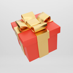 3d gift box rex gold confetti for valentine birthday Christmas 