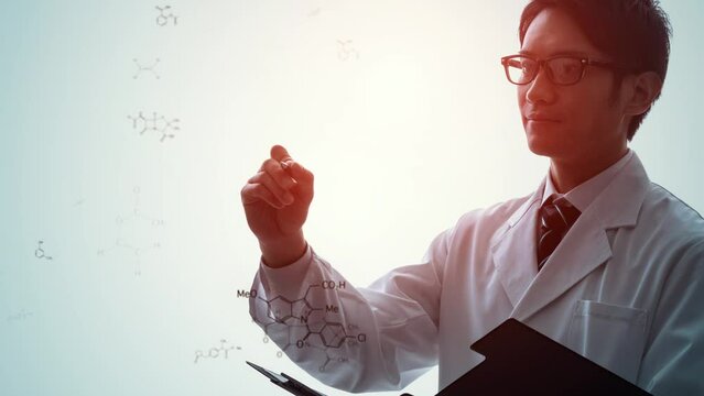 化学イメージ　化学者　製薬