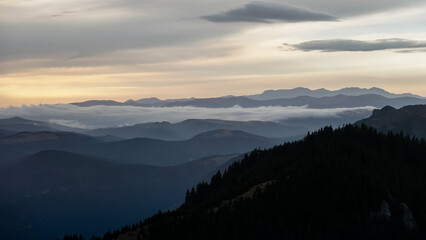 Scenic Evening in Mountains