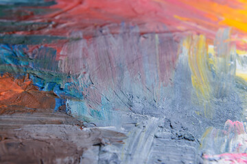 Abstract painting as background, closeup