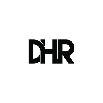 dhr letter original monogram logo design