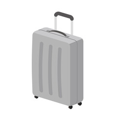 シルバーのスーツケース