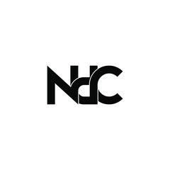 ndc letter original monogram logo design