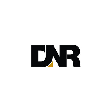 DNR letter monogram logo design vector